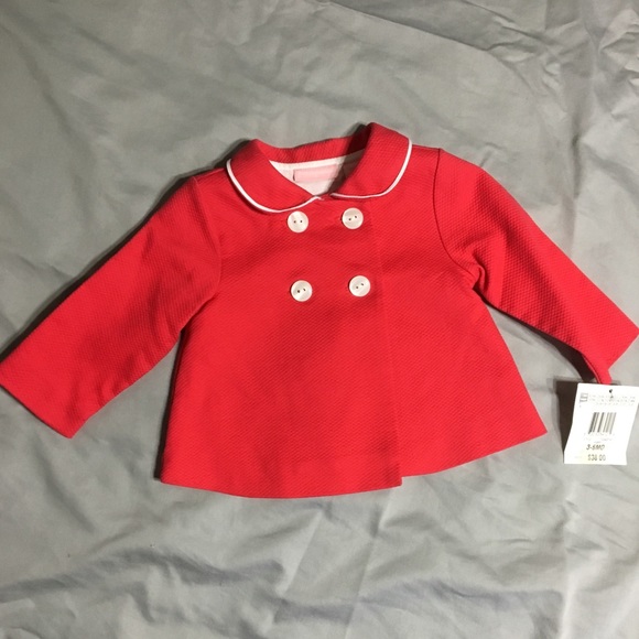 FIRST IMPRESSIONS  GIRLS RED/WHITE THREE PIECES - Picture 1 of 8